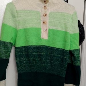 Green cardigan